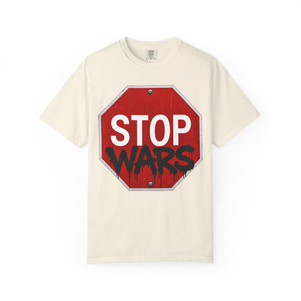 STOP WAR Graffiti Tee – Rebellious Peace Tee